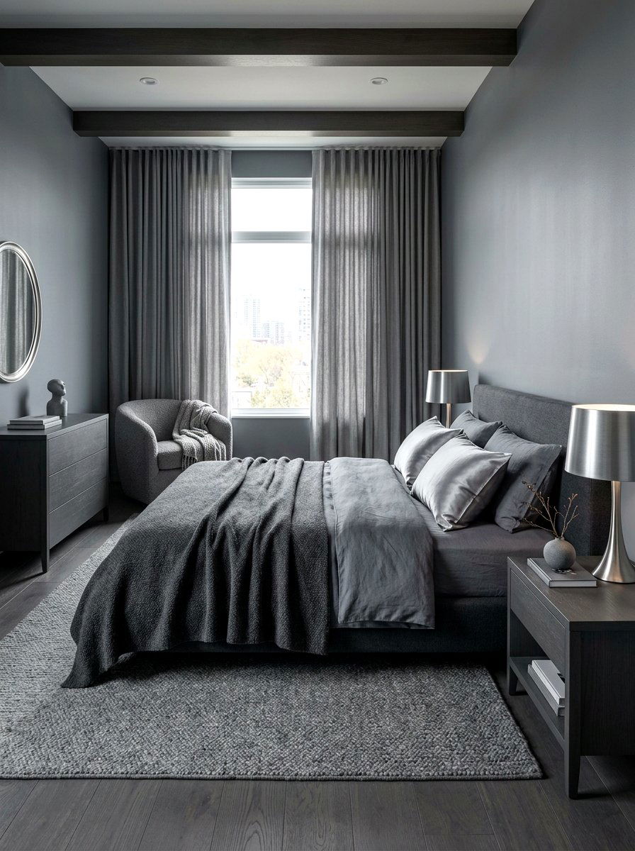 Monochrome Bedroom - 30 collected bedroom decor ideas
