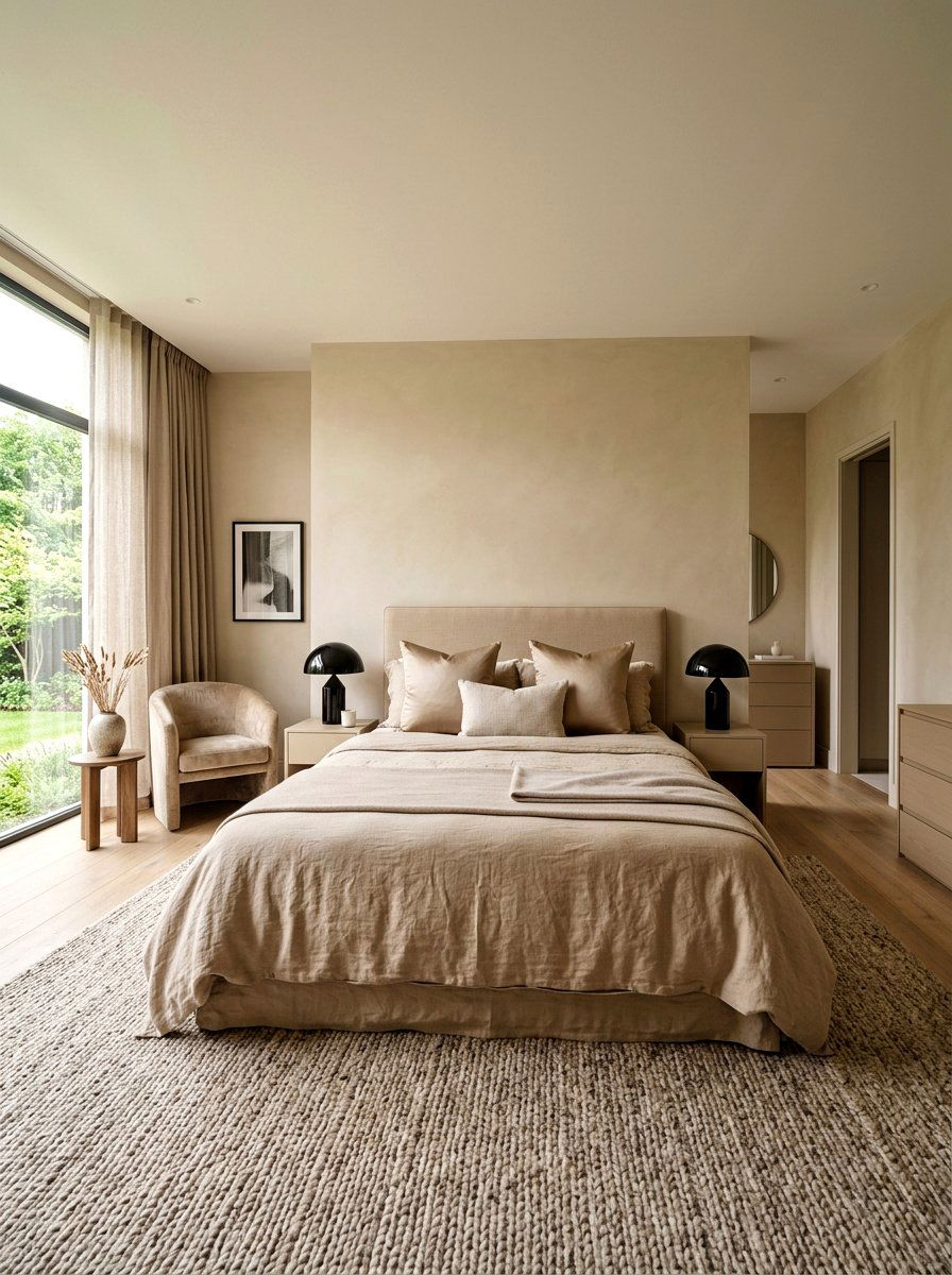 Monochrome Bedroom - 30 viral bedroom decor ideas