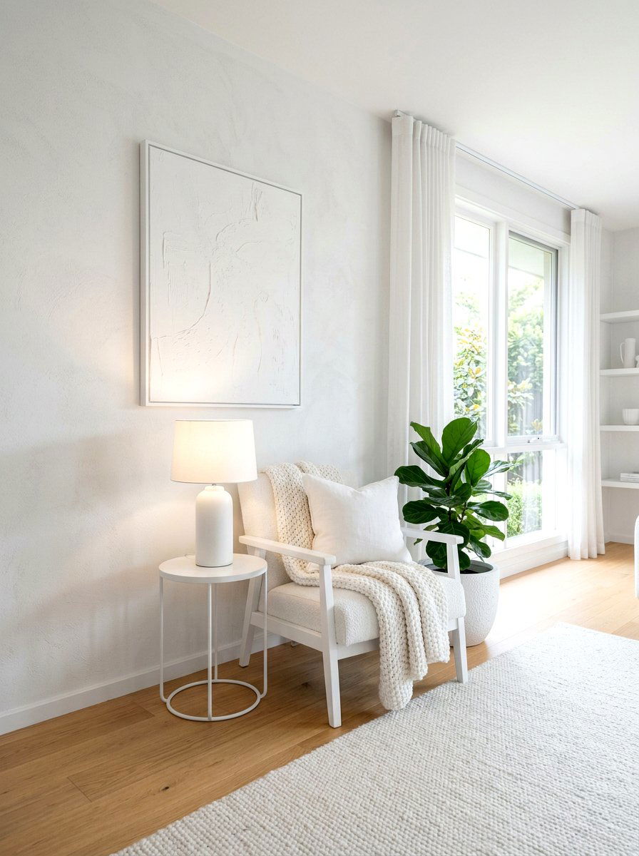 Monochrome Corner Decor - 30 styled corner for photos ideas