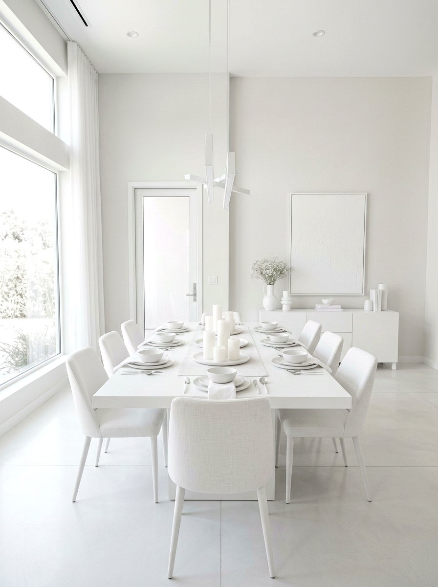 Monochrome Dining Room Candlelight - 30 candlelit dining room ideas