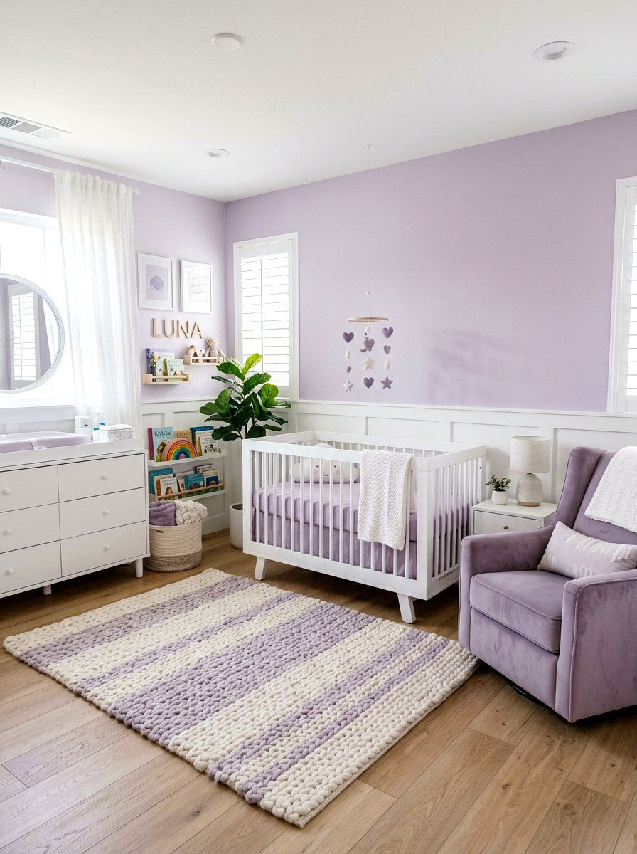 Monochrome Girl Nursery - 30 girl nursery ideas