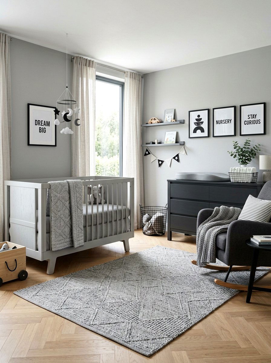 Monochrome Nursery Decor - 30 Scandinavian nursery ideas