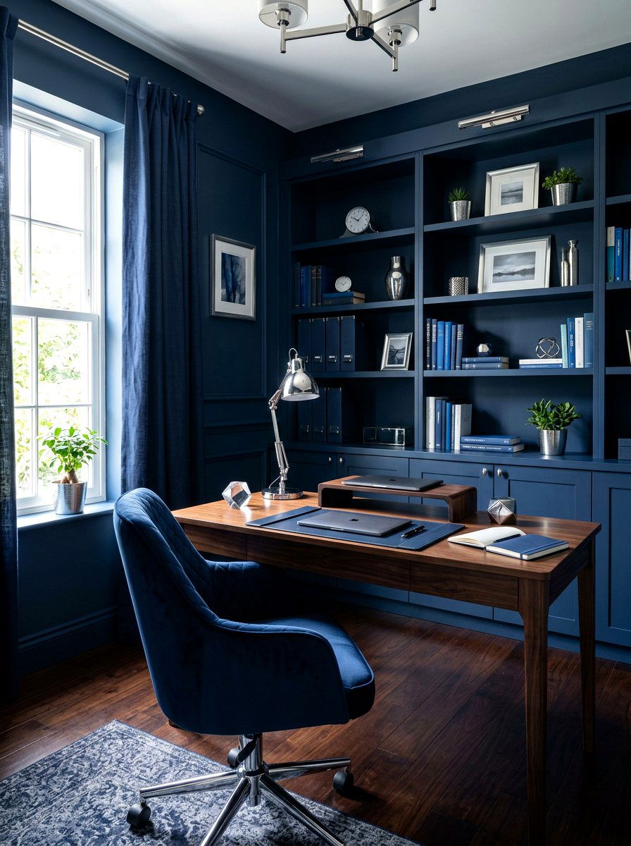 Monochrome Workspace - 30 work from home office ideas