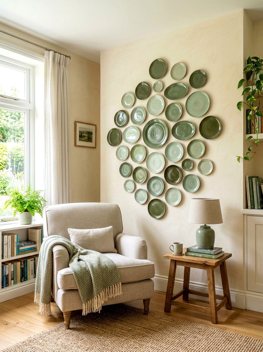 Monochrome plate collection - 30 collected china wall ideas