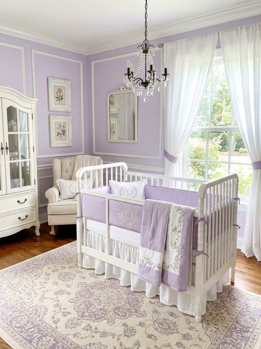 Monogrammed Baby Bedding Set - 30 monogram nursery ideas