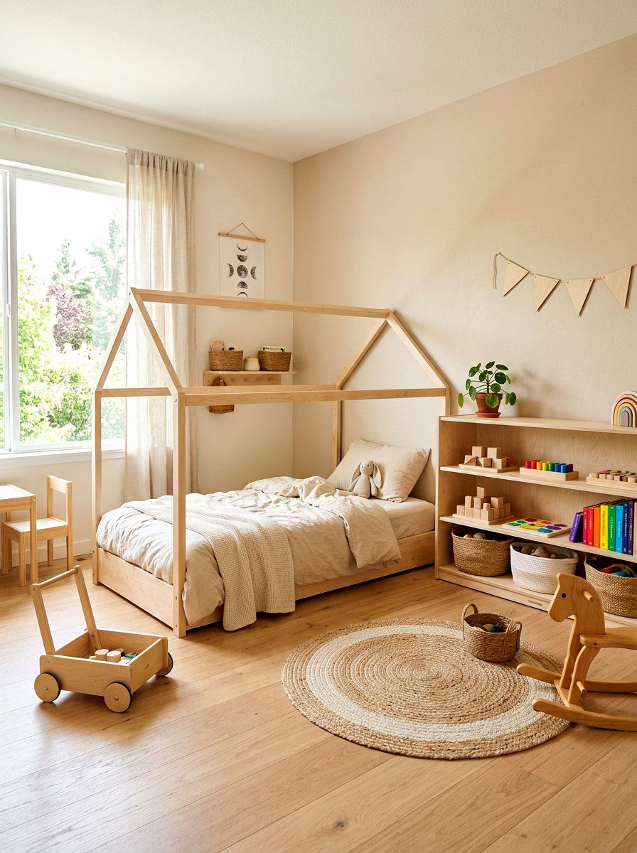 Montessori Bedroom - 30 Pinterest kids room ideas