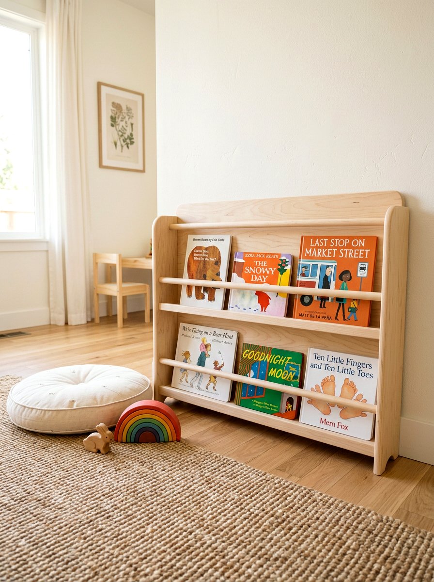 Montessori Book Shelf - 30 nursery book display ideas
