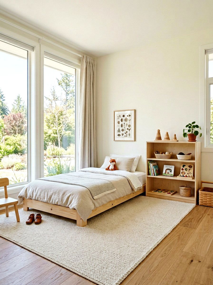 Montessori Floor Bed Bedroom - 30 toddler room ideas