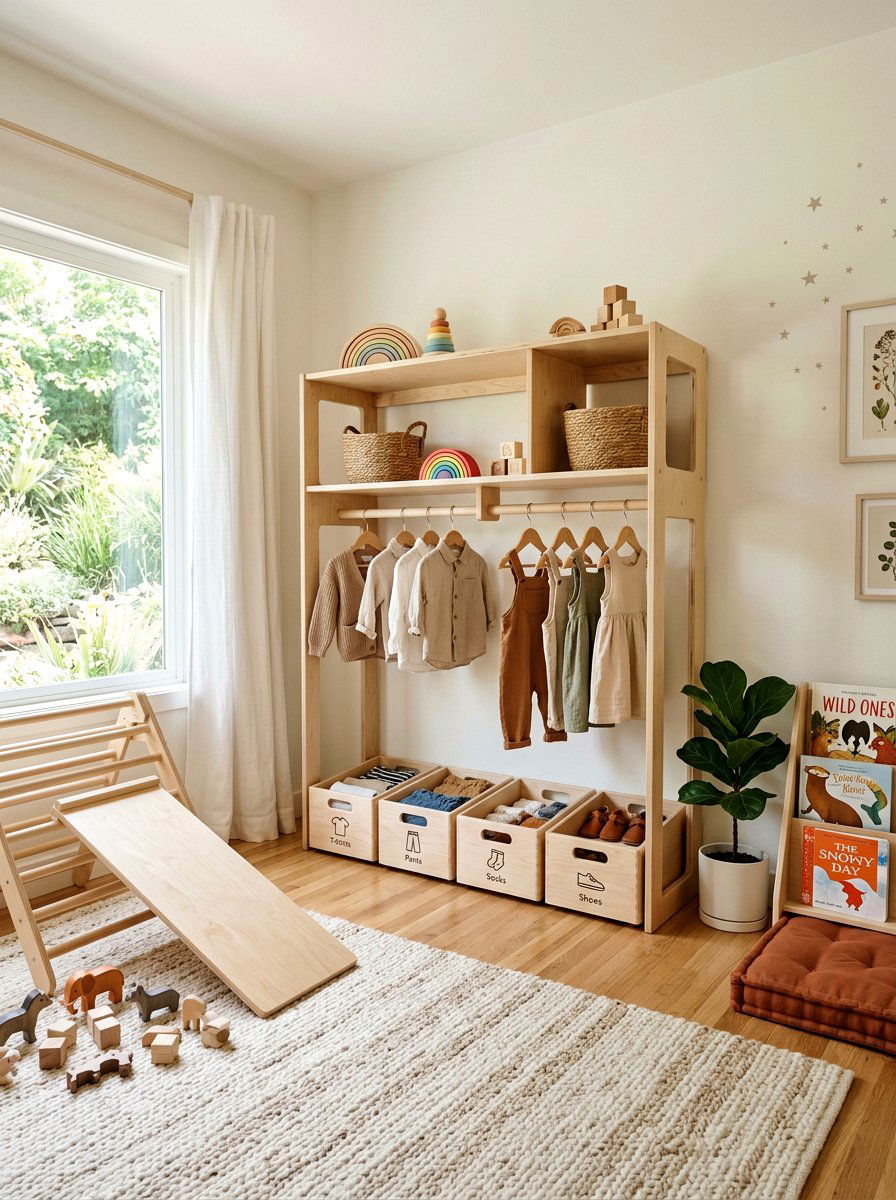 Montessori Floor Closet - 30 nursery closet ideas