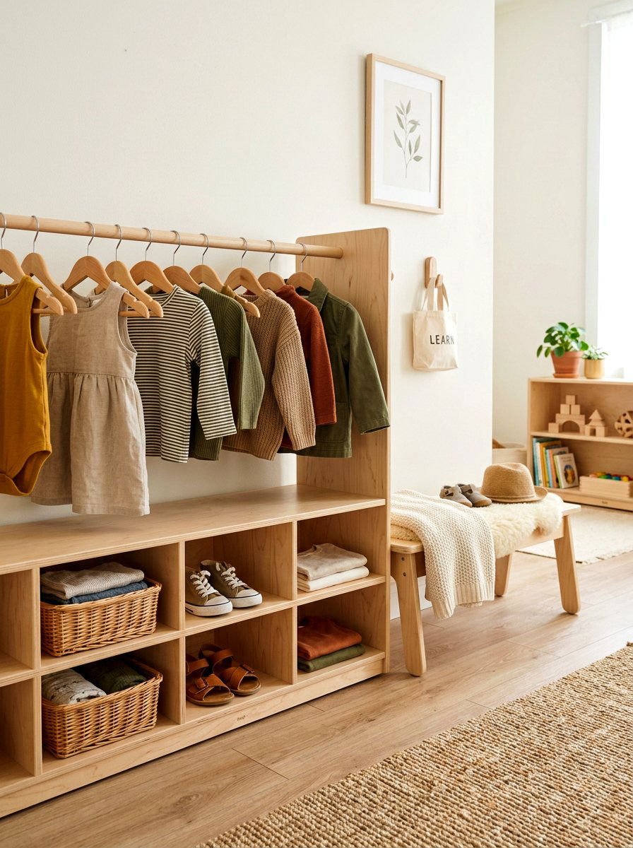 Montessori Floor Closet - 30 kids closet ideas