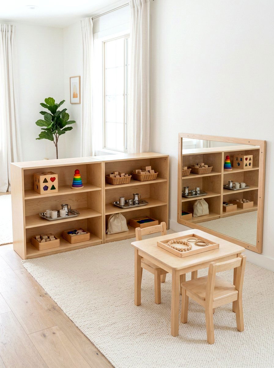 Montessori Play Area - 30 basement playroom ideas