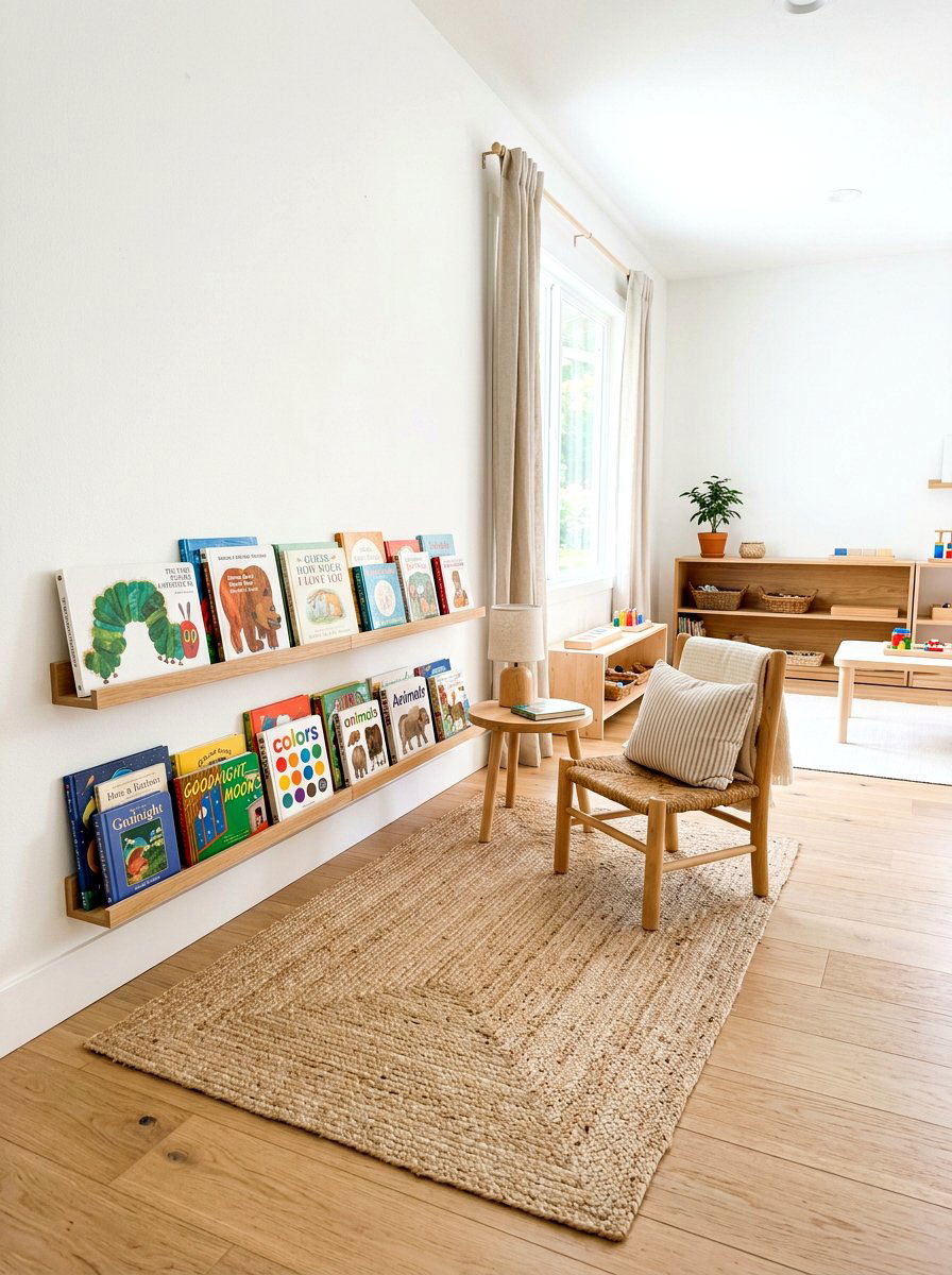 Montessori Reading Area - 30 kids reading nook ideas