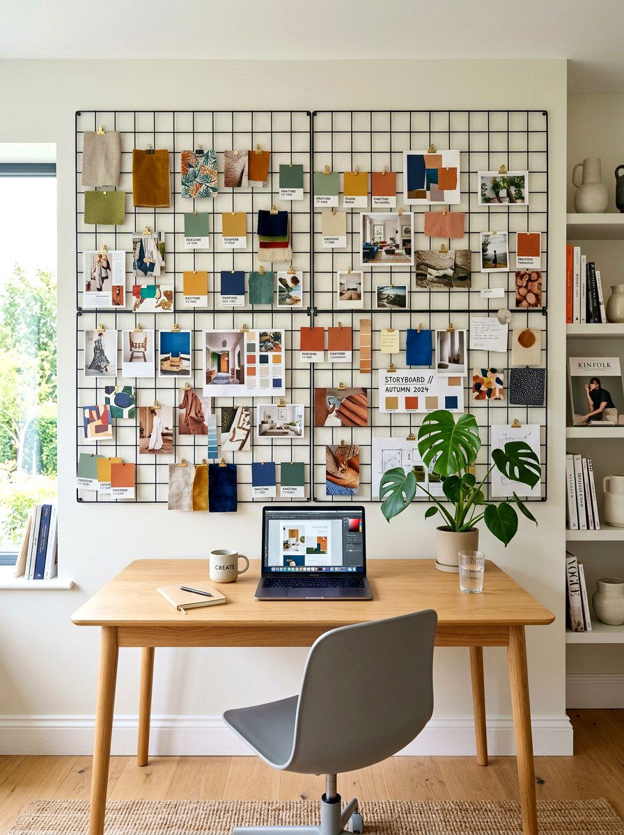Mood Board Inspiration Wall - 30 art corner ideas