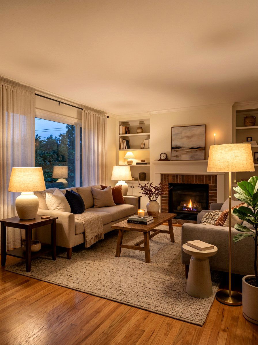 Mood lighting with lamps - 30 fall reset home ideas