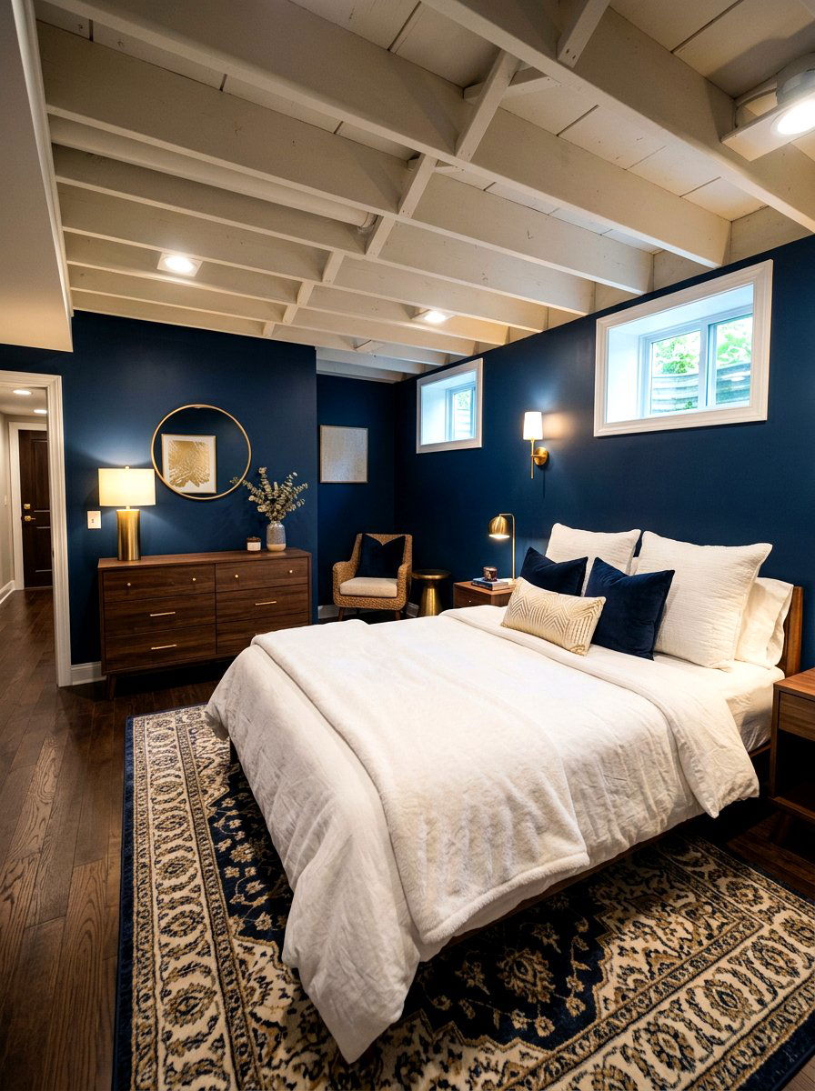 Moody Basement Guest Suite - 30 basement guest suite ideas