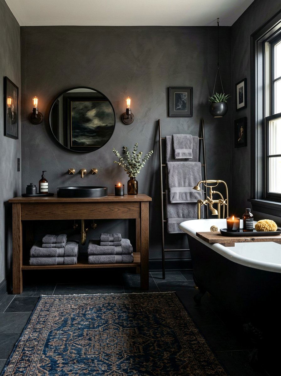Moody Bathroom Decor - 30 moody bathroom ideas