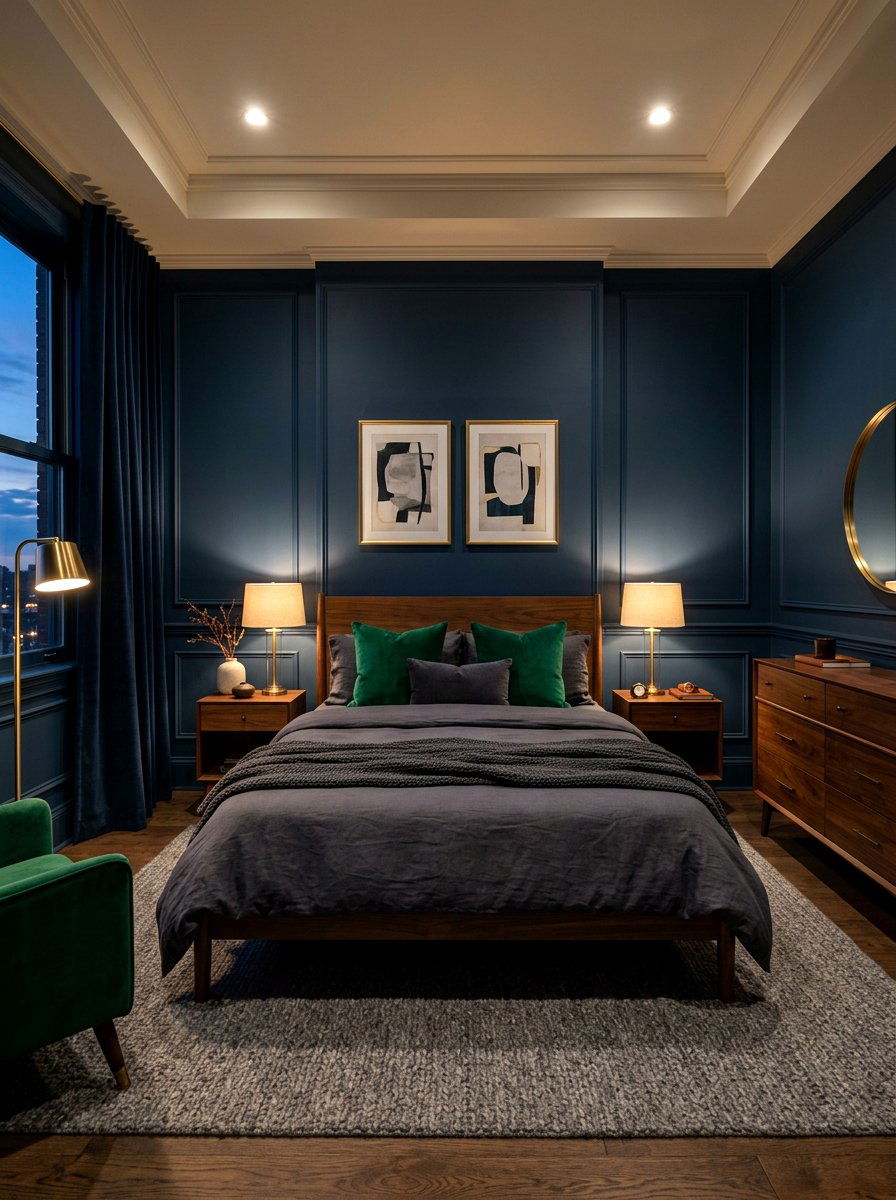 Moody Bedroom Design - 30 Pinterest apartment decor ideas