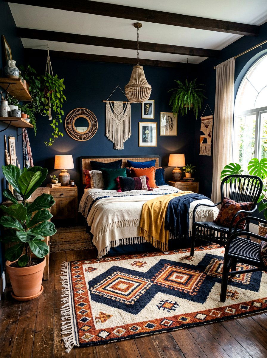 Moody Bohemian Bedroom - 30 moody hotel bedroom ideas