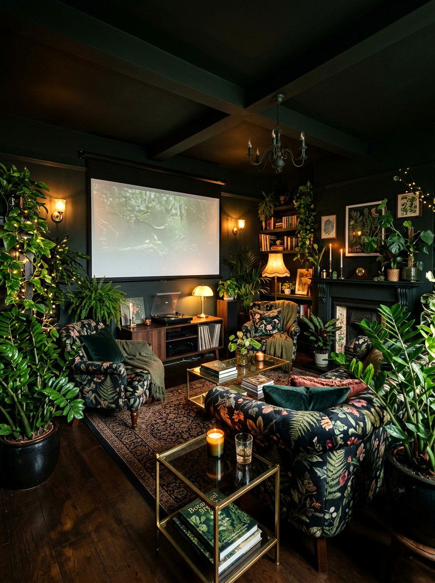 30 Botanical Drench Room Ideas for a Fresh, Moody Green Look