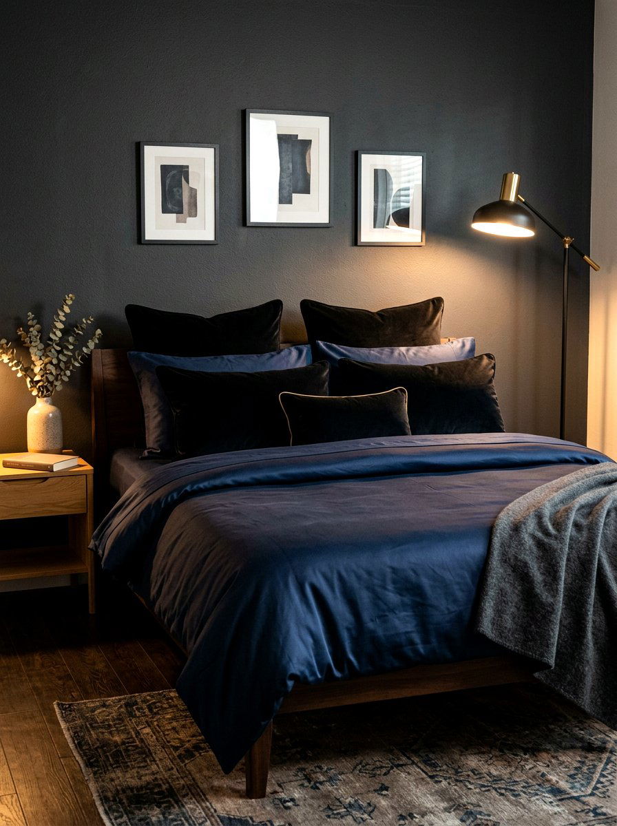Moody Dark Bedding - 30 bedscape styling ideas