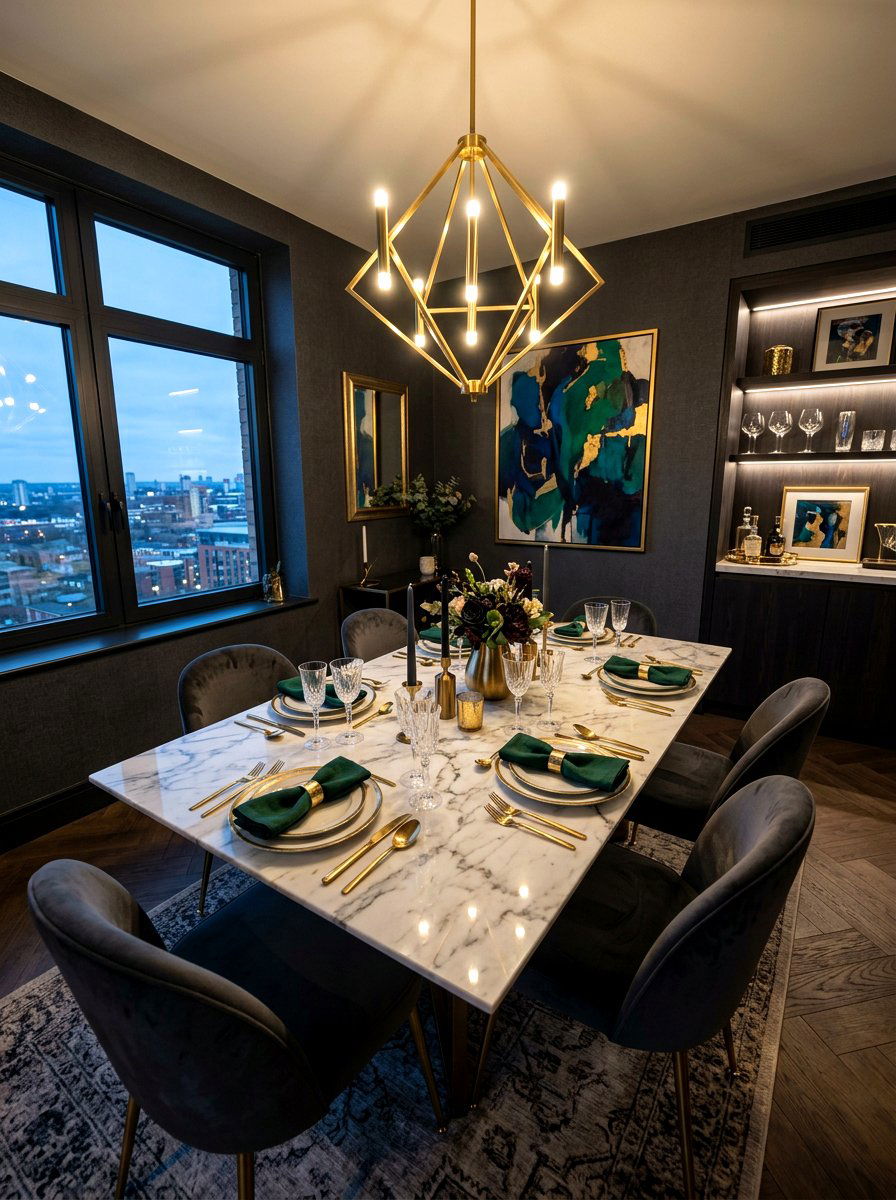Moody Dark Dining Room - 30 supper club home ideas