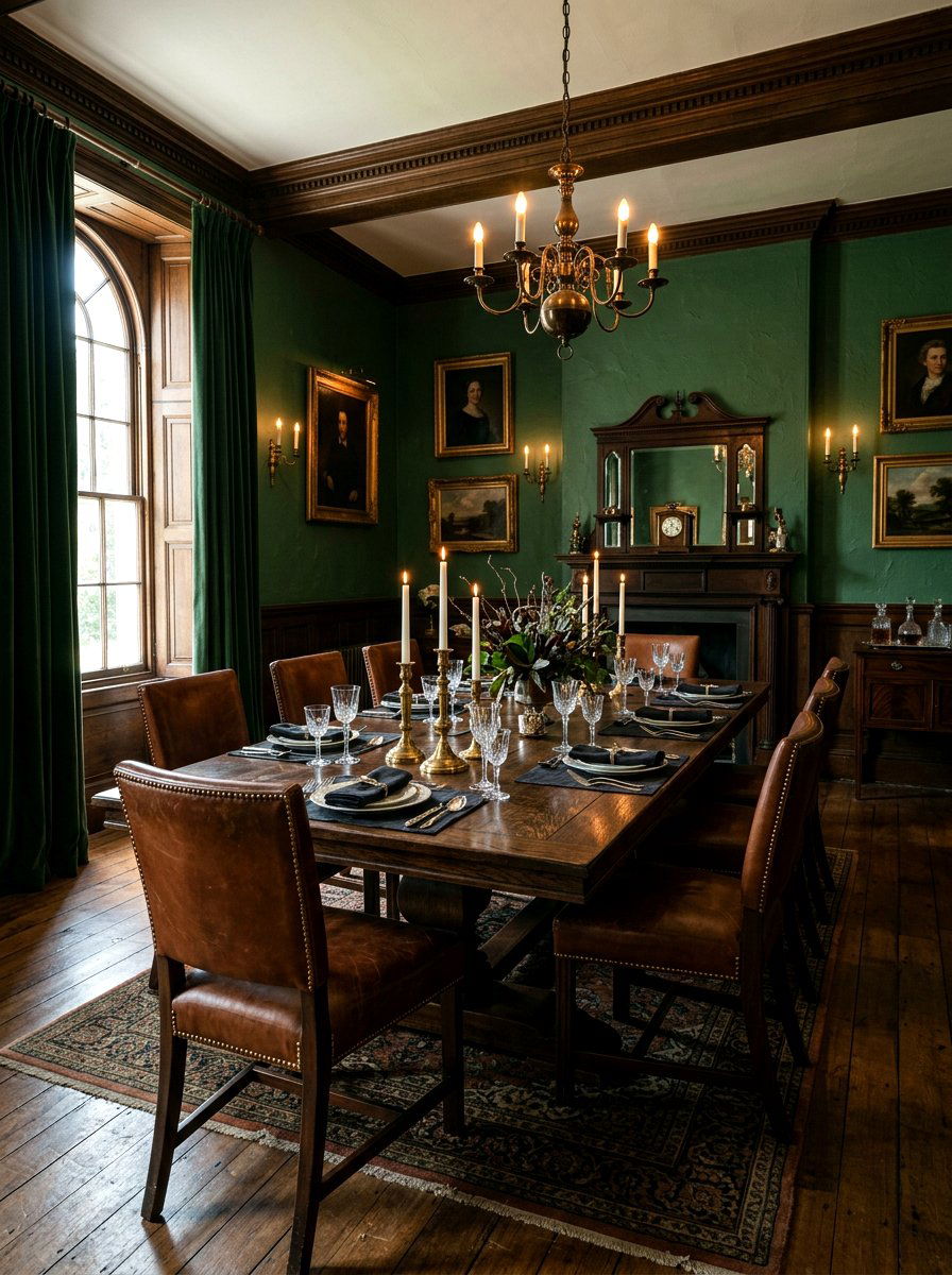 Moody Dining Room - 30 romantic dinner room ideas