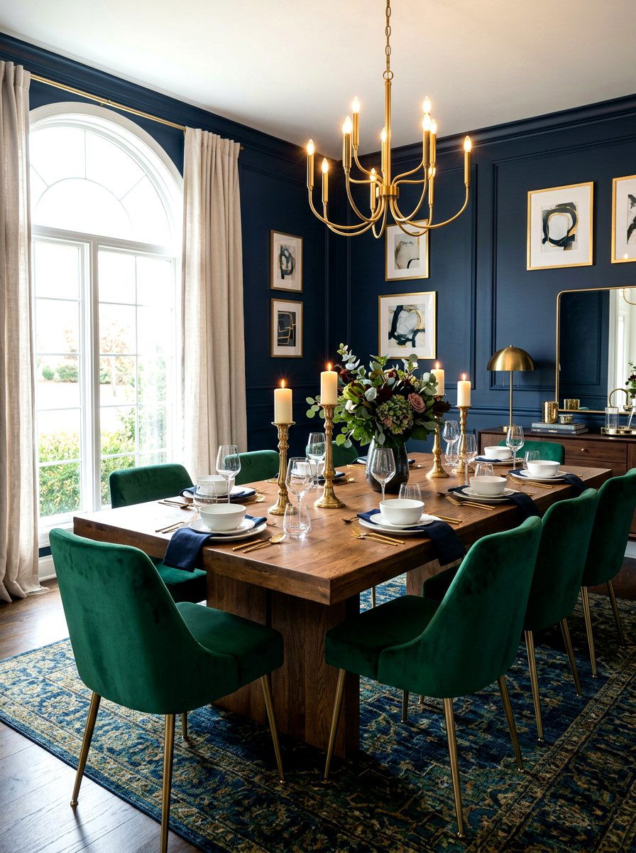 Moody Dining Room - 30 home and garden makeover ideas