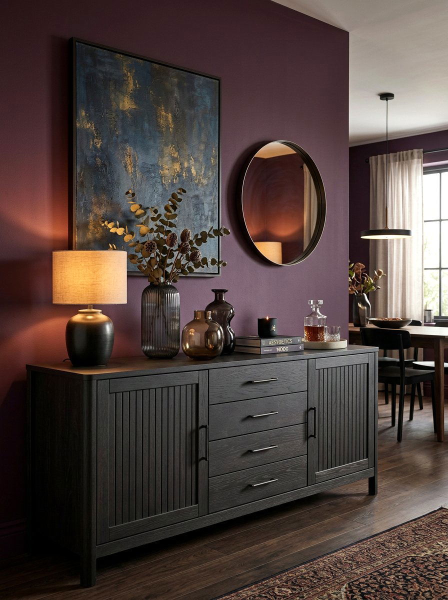 Moody Dining Sideboard - 30 sideboard styling dining ideas