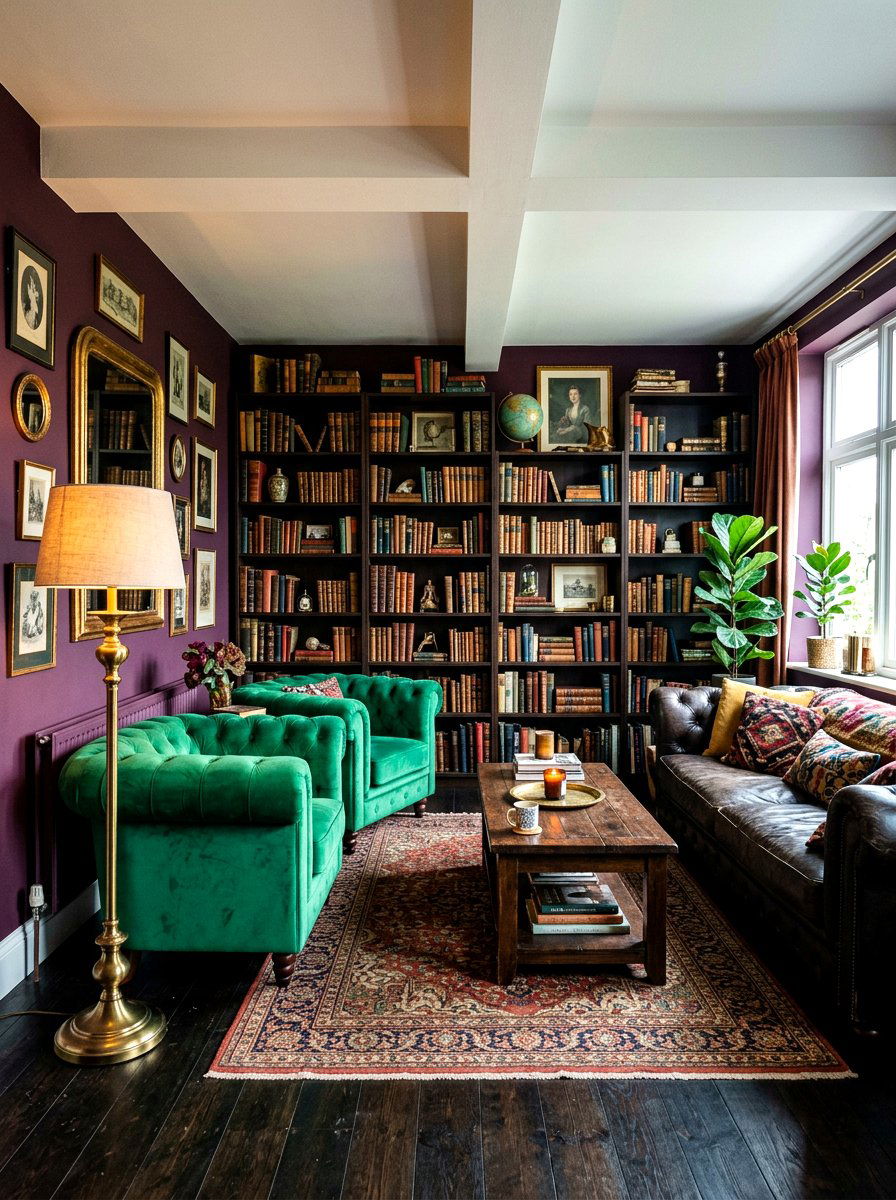 Moody Eclectic Living Room - 30 eclectic living room ideas