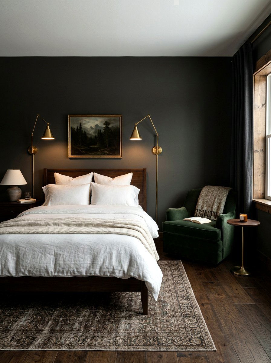 Moody Guest Room - 30 guest room decor ideas