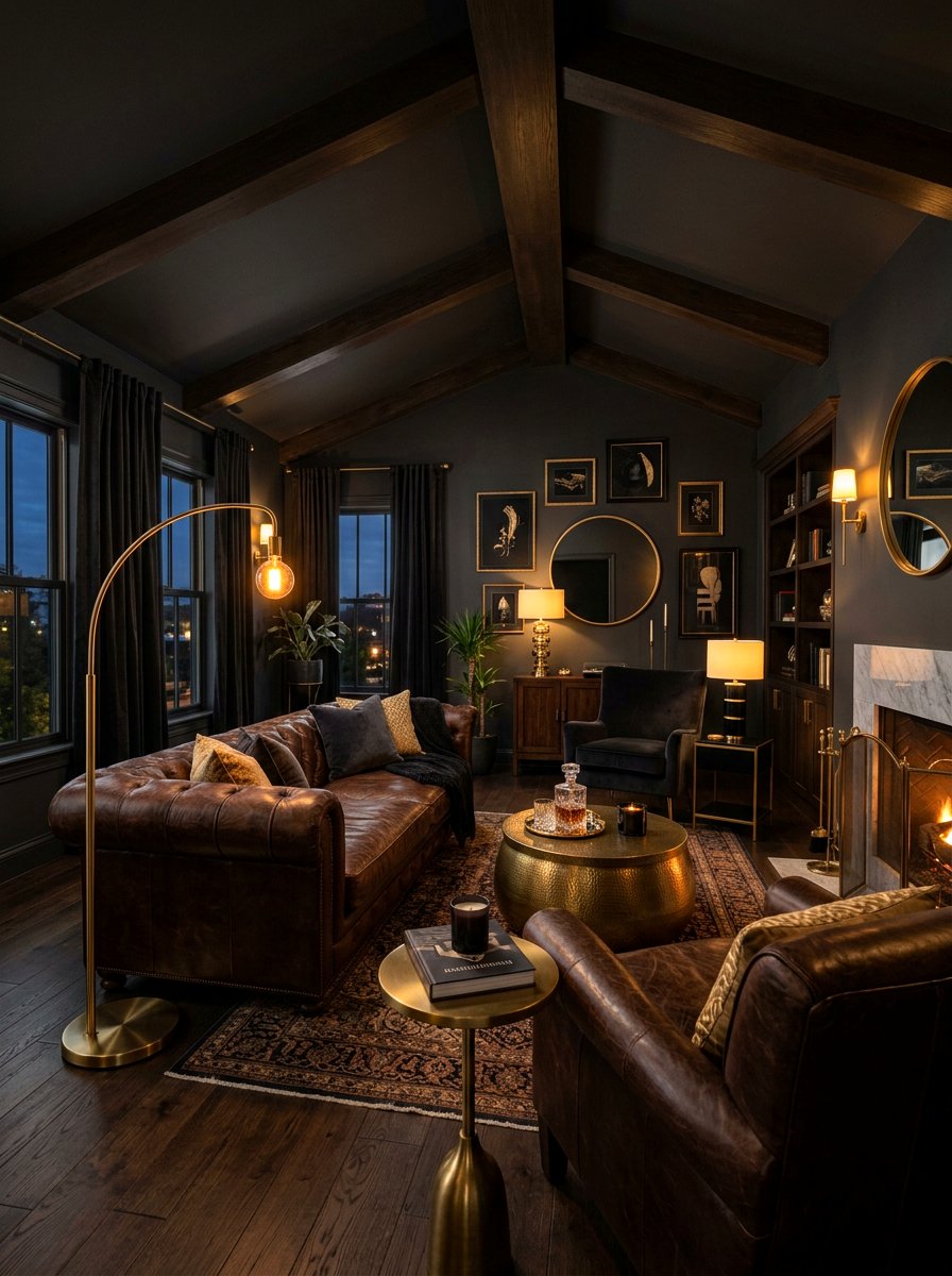 Moody Interior - 30 artful living room ideas