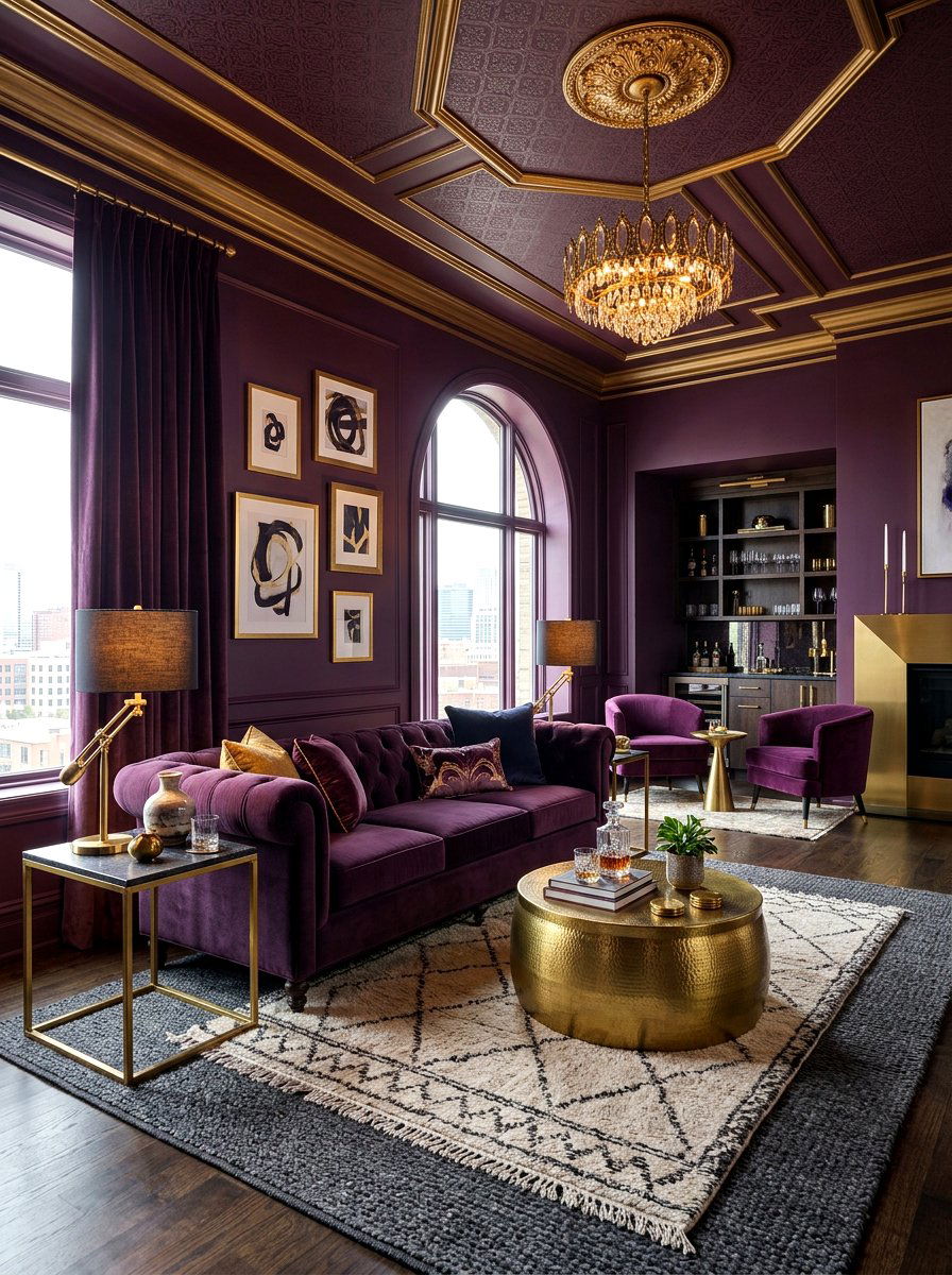 Moody Living Room - 30 Pinterest worthy living room ideas