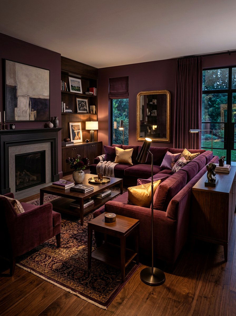 Moody Living Room Color Scheme - 30 L shaped living room ideas