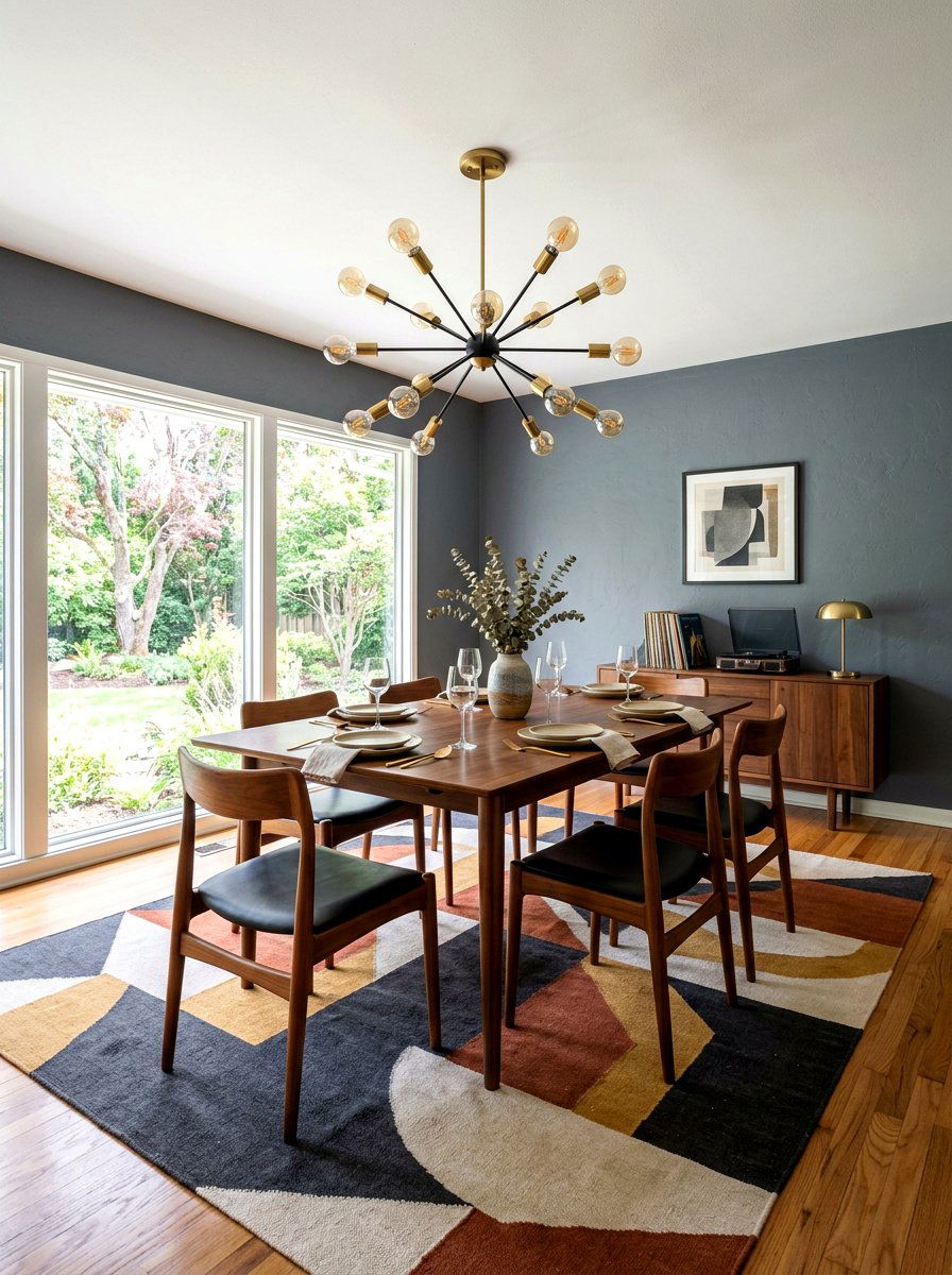 Moody Mid Century Dining Room - 30 moody dining room ideas