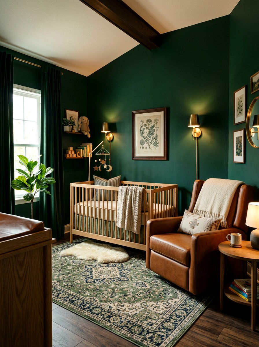 Moody Nursery - 30 viral nursery ideas