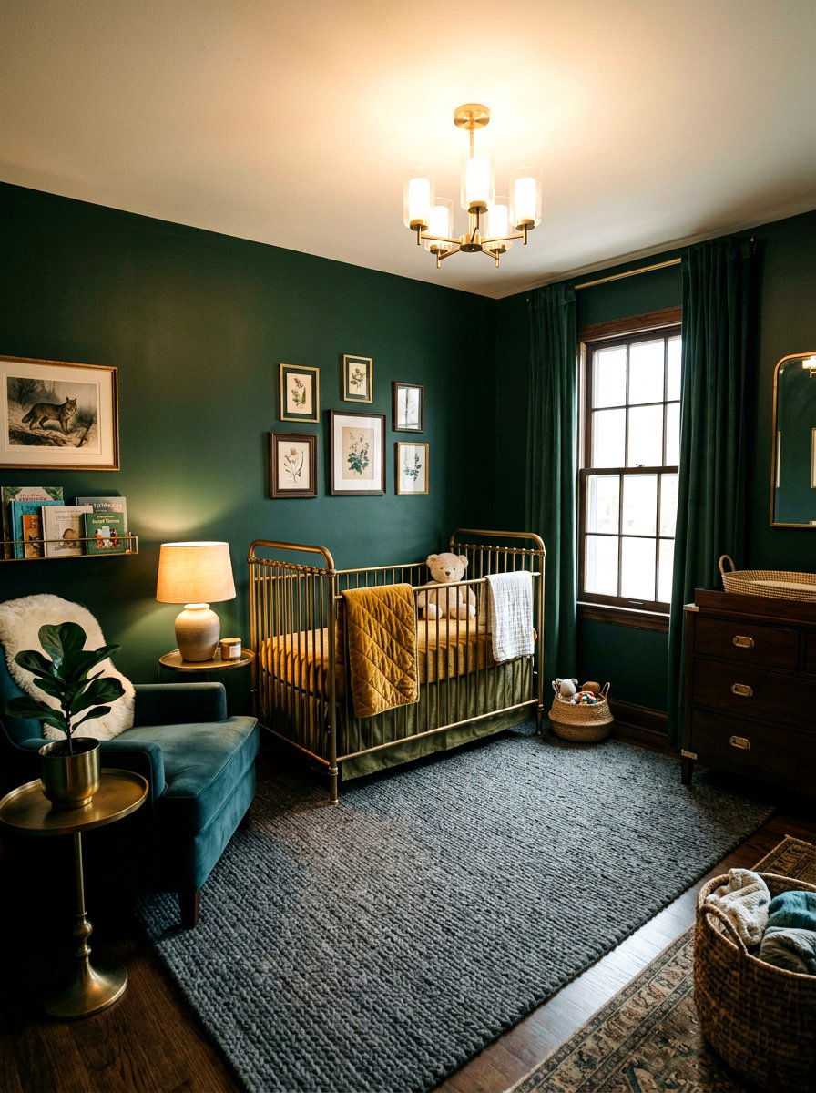 Moody Nursery - 30 nursery ideas