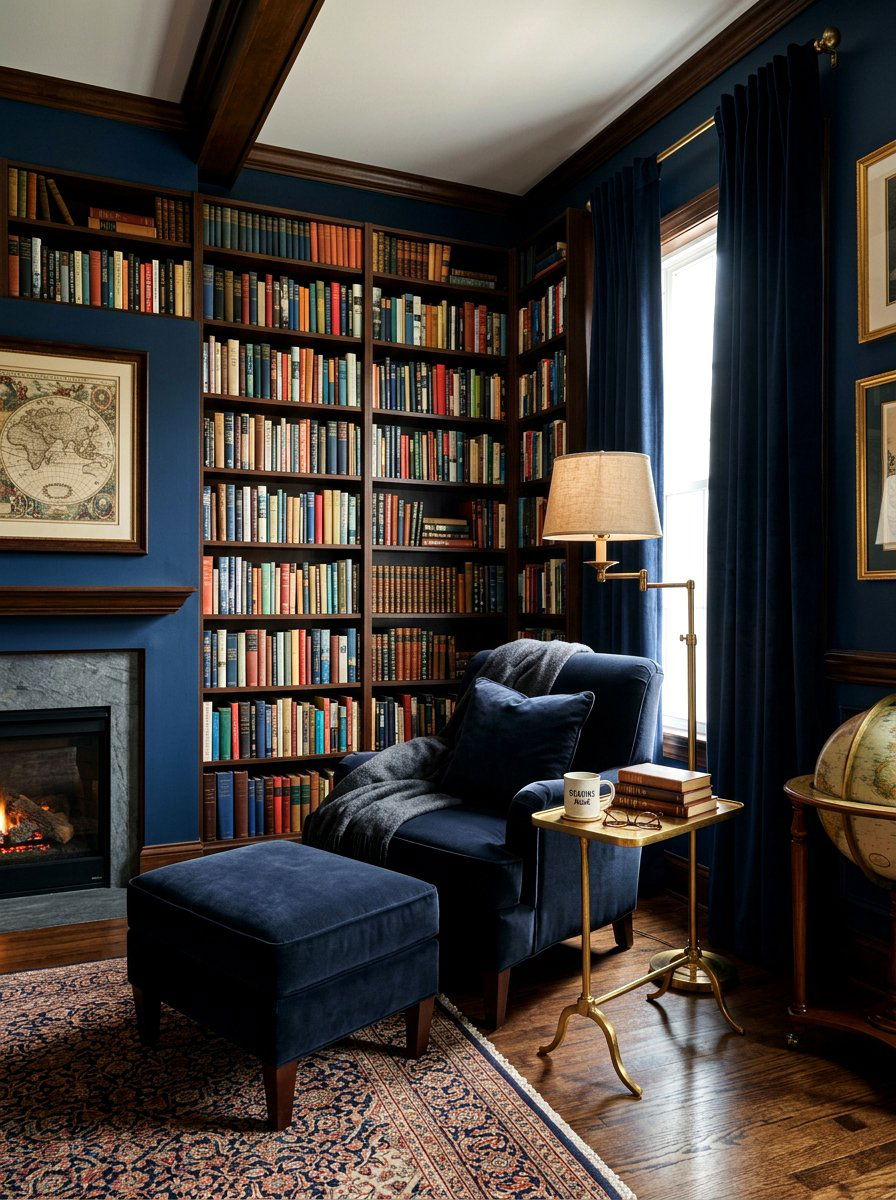 Moody Reading Room - 30 writing room ideas