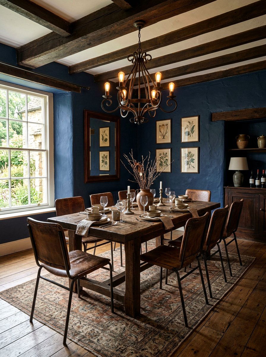 Moody Rustic Dining Room - 30 moody dining room ideas