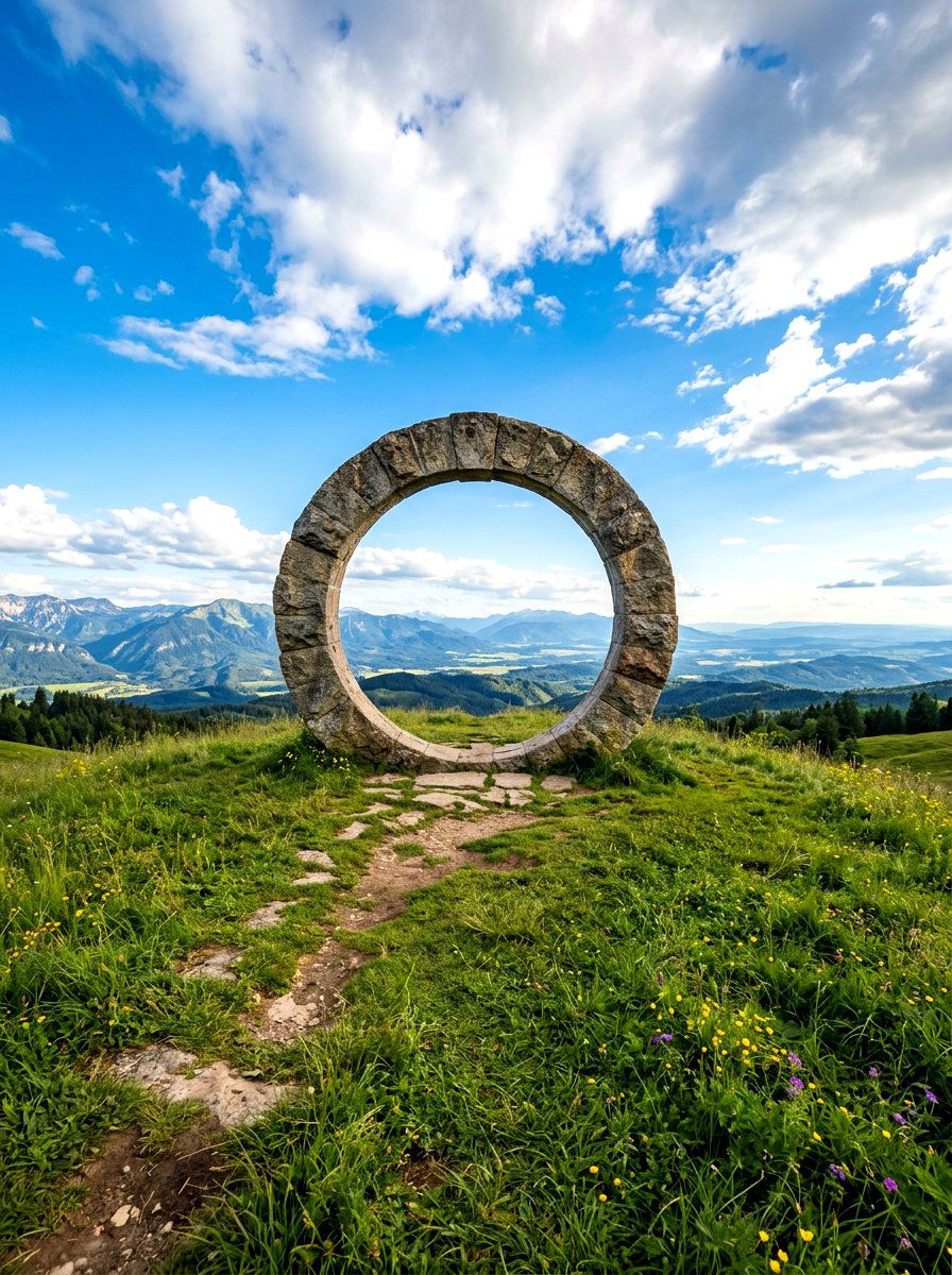 Moon Gate Backyard Focal Point - 30 moon gate backyard ideas