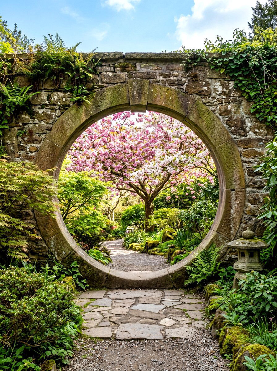 Moon Gate Garden Entry - 30 secret garden ideas