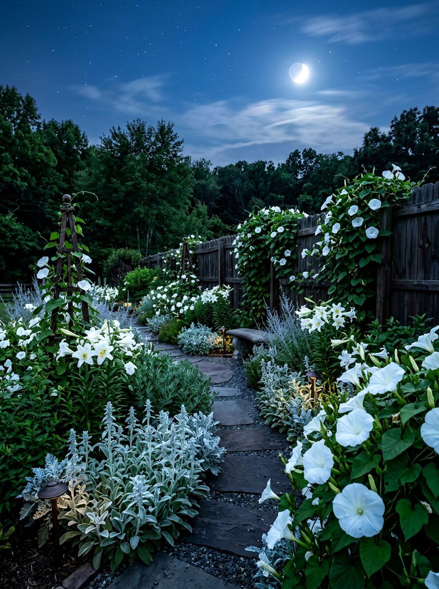 Moonlight Garden - 30 healing backyard garden ideas