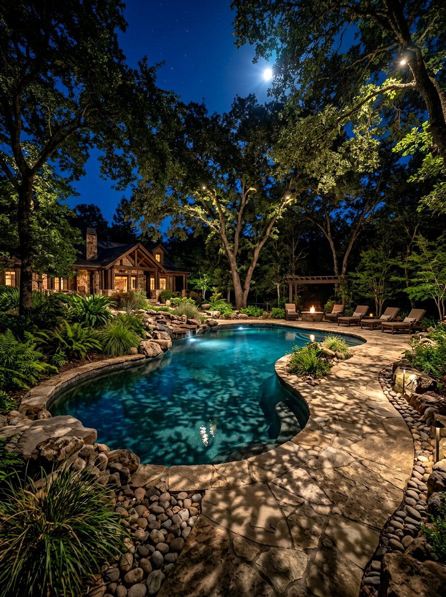 Moonlighting For Swimming Pools - 30 pool lighting ideas