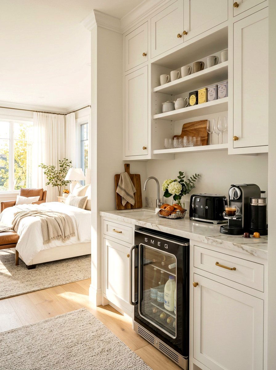 Morning Kitchen Station - 30 beverage pantry ideas aesthetic
