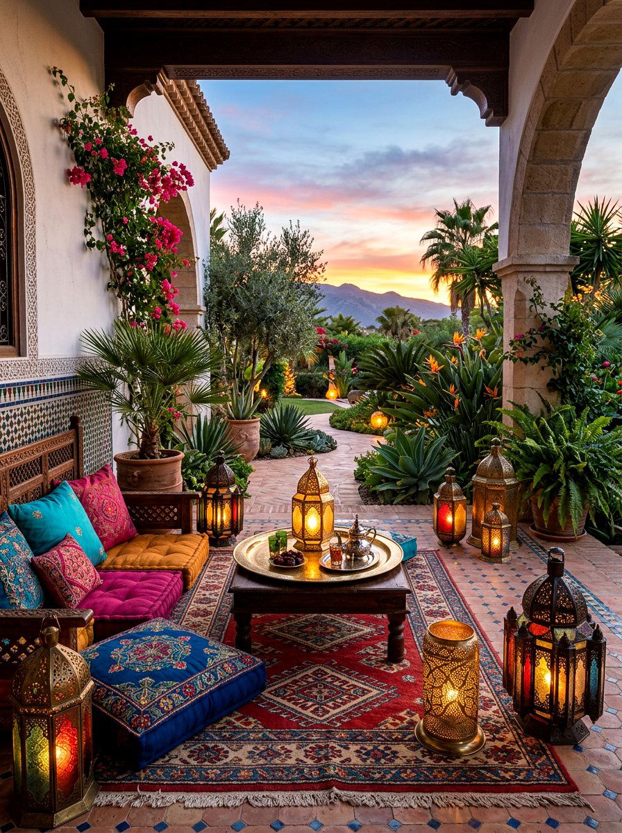 Moroccan Lantern Style - 30 patio dinner party ideas