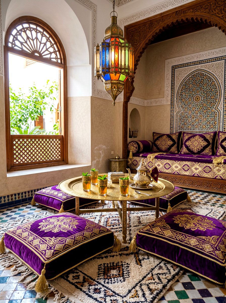 Moroccan Lounge Tea Corner - 30 tea nook ideas