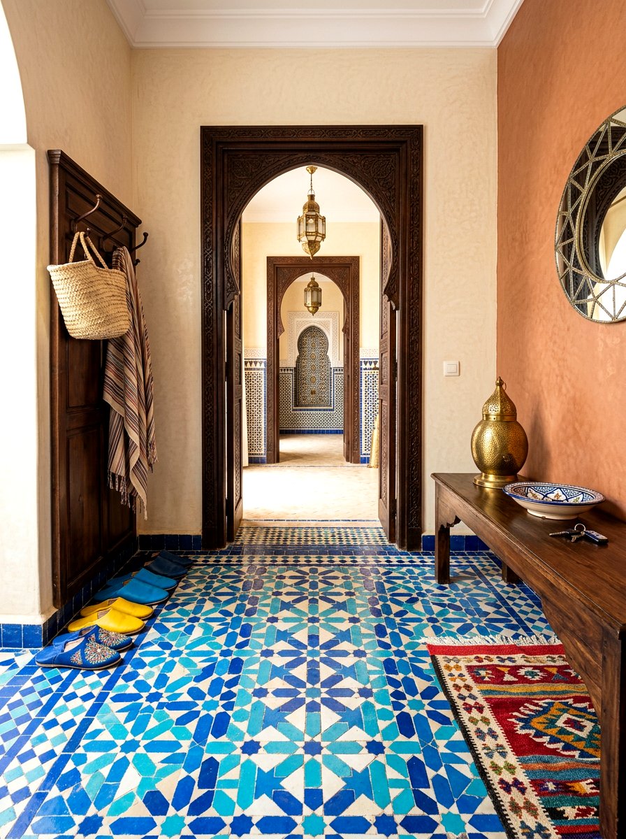 Moroccan Mudroom Tile - 30 mudroom tile floor ideas