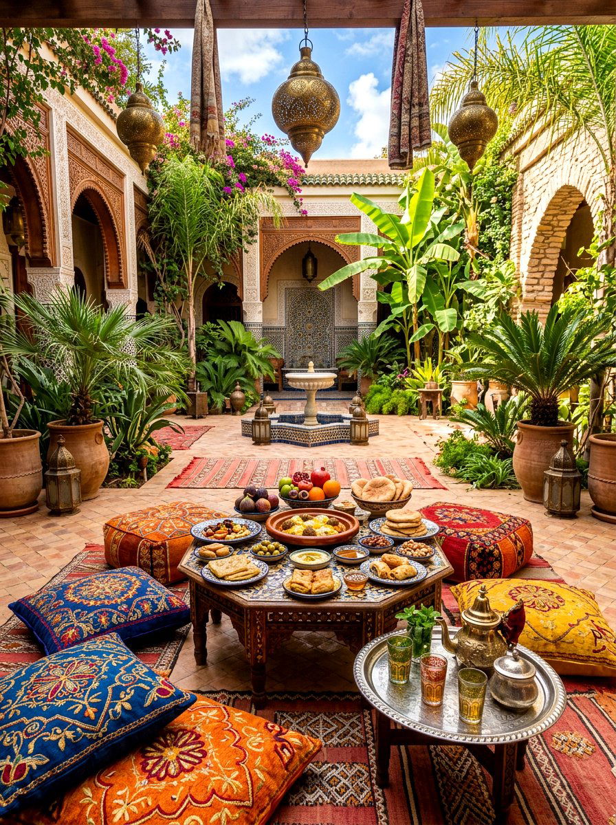 Moroccan Patio Brunch - 30 brunch patio setup ideas