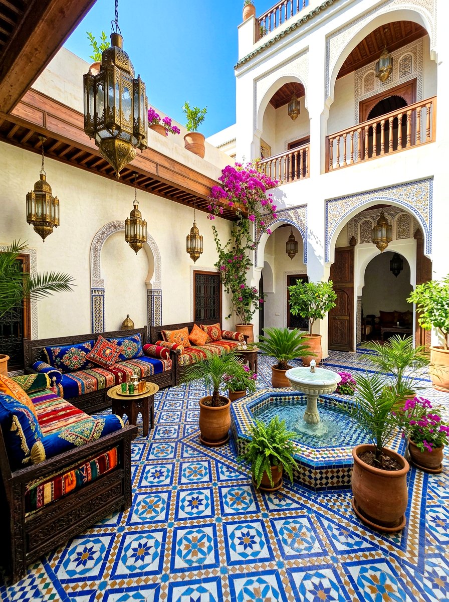 Moroccan Patio - 30 resort patio ideas