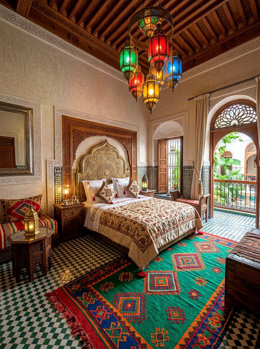Moroccan Riad Bedroom - 30 resort summer bedroom ideas