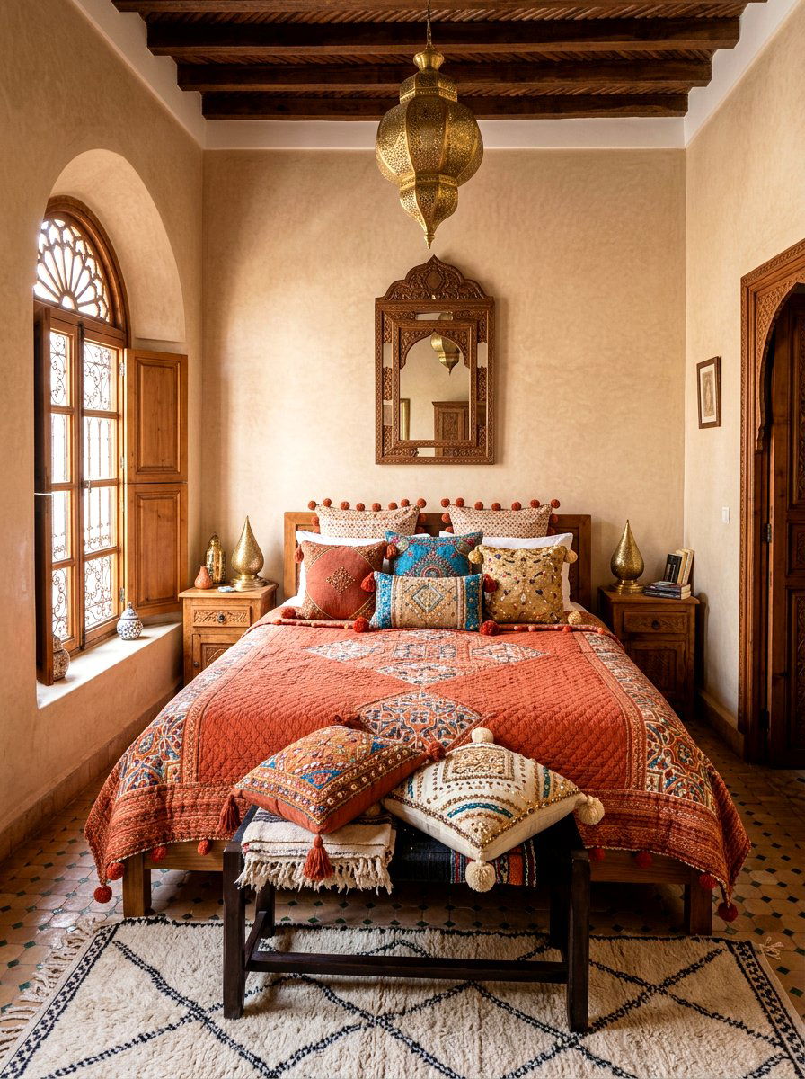 Moroccan Style Bedding - 30 guest room bedding ideas